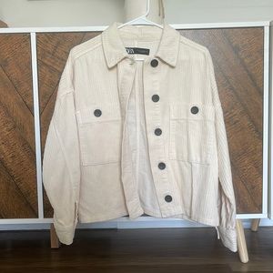 Cream Zara button up jacket (size M)
